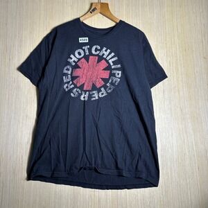Red Hot Chili Peppers T-Shirt Mens XL Black Graphic Short Sleeve Music Band